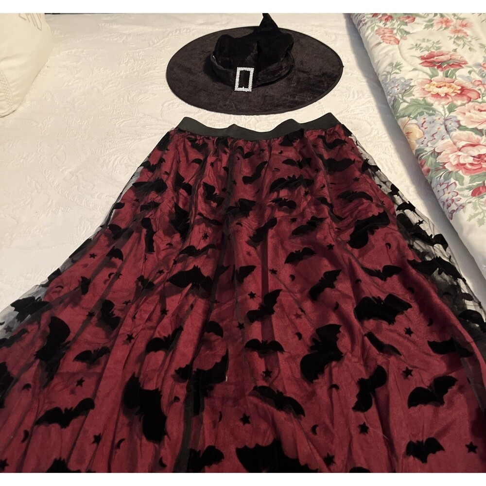 Halloween Costume Women’s Puffy Tutu Skirt, Fluffy Tulle Skirt, Rave & Cosplay L